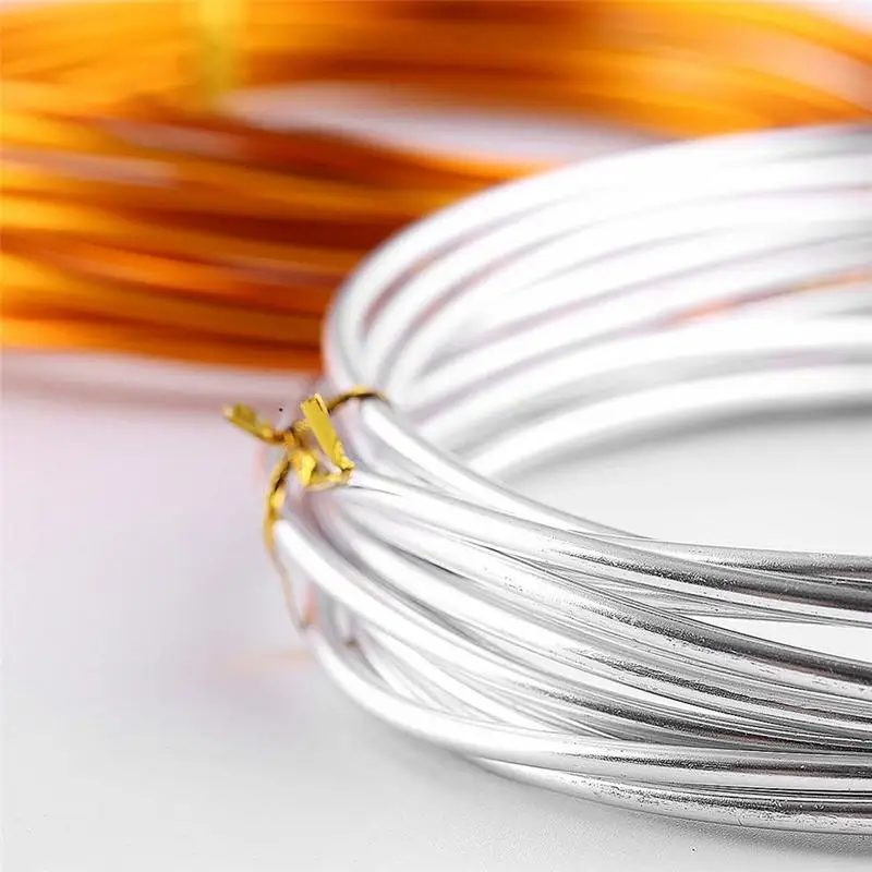 1Mm/1.5Mm/2MM Silver Aluminum Wire Versatile Metal Craft Wire For Jewelry Making Beading Floral Making Dolls Skeleton Wire