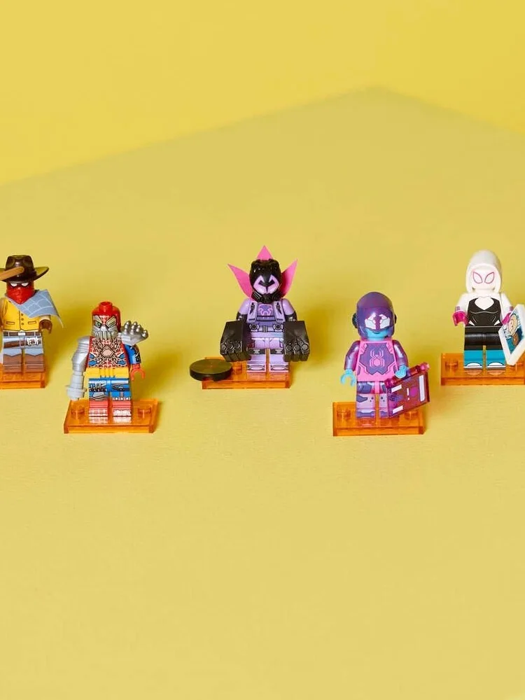 Lego 71050 Spider-Man dans le Spider-Verse Mini figurine boîte aveugle blocs de construction jouet pour la journée des enfants aléatoire un