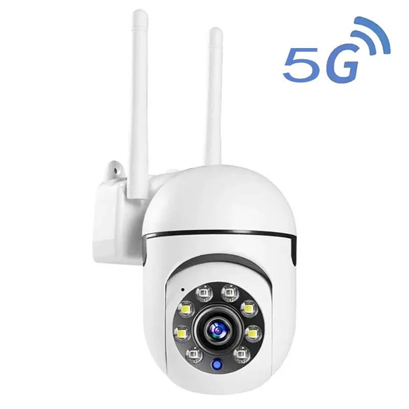 Wi-Fi Video Surveillance Câmeras IP, Noite Ao Ar Livre, Auto Rastreamento, Tela Dupla, Detecção Do Corpo Humano, Dual Lens Security Protection