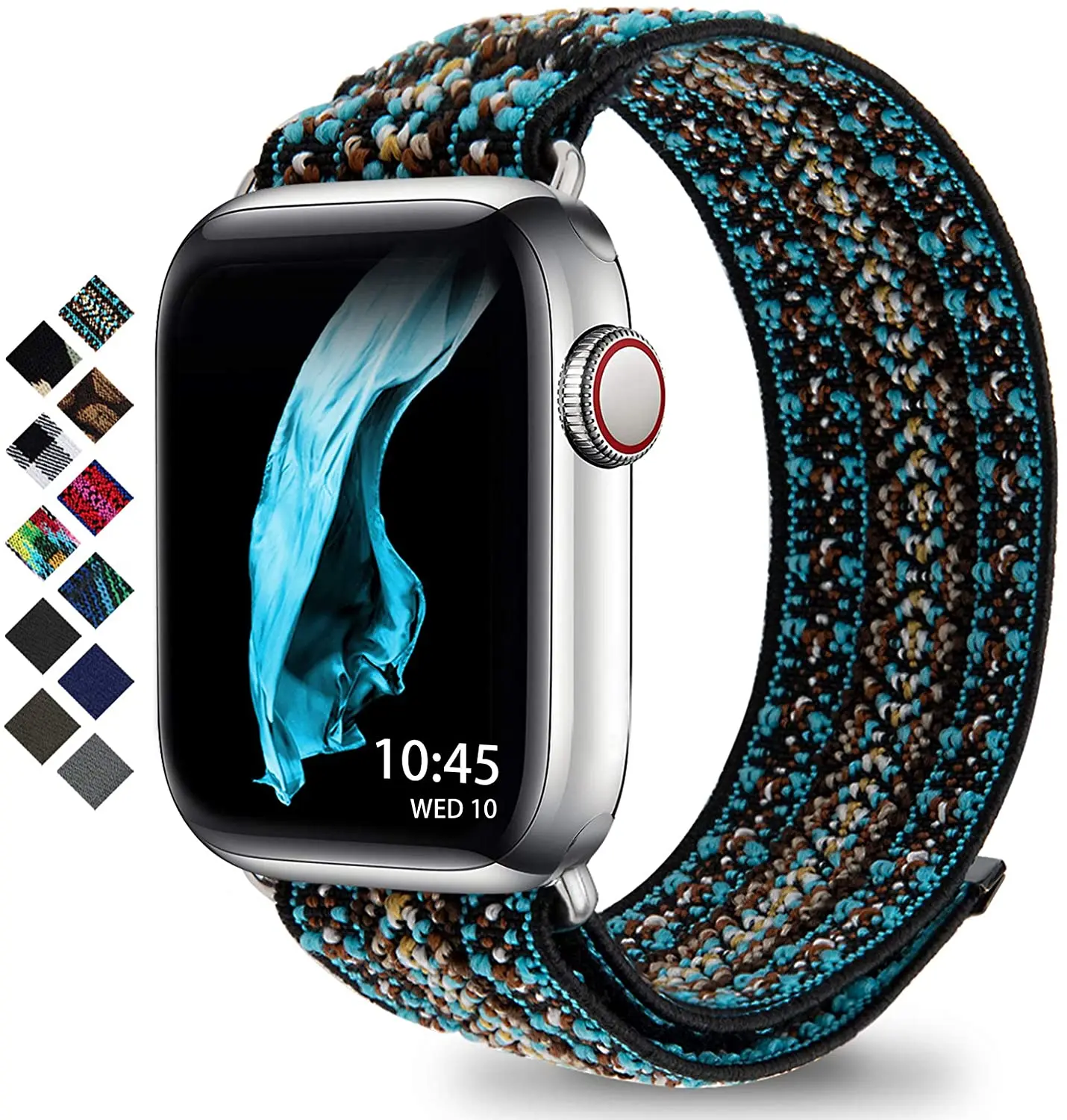 

band For 1:1 Watch band 45mm 41mm 44mm 40mm 42mm 38mm 49mm Nylon Bracelet iWatch series 3 4 5 SE 6 7 8 9 ultra Strap