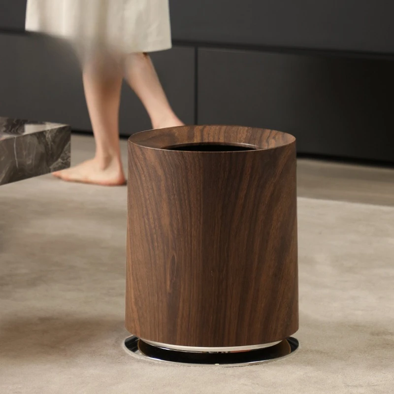 

Мусорный бак, бытовой мусорный бак, имитация древесины, двойное ведро, мусорный бак