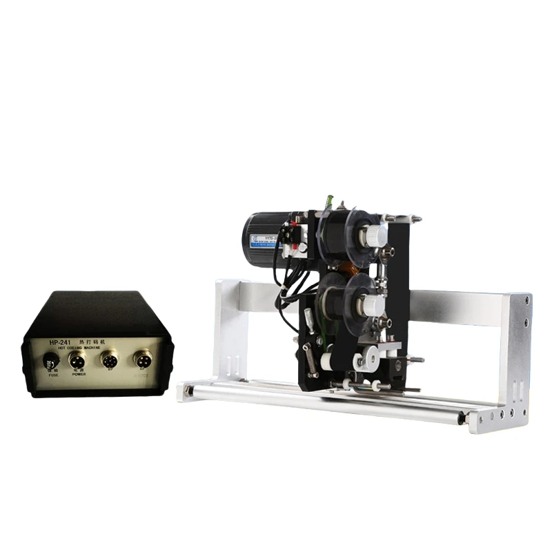 HP-241 Electric Automatic Ribbon Coding Stamping Machine for Sticker Pouch Date Coding Stamp Coding