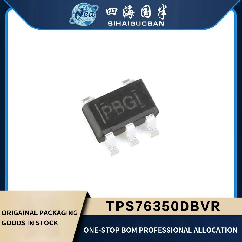 10PCS Original New TPS76330DBVR PBII  TPS76333DBVR PBEI SOT-23 TPS76338DBVR PBFI Low-Dropout Voltage Regulator