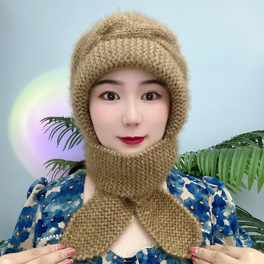 

Женский шарф с капюшоном «Лисие уши» 2 в 1, ветрозащитная шапка с защитой ушей, шарф, утепленный утепленный зимний шарф, осень-зима