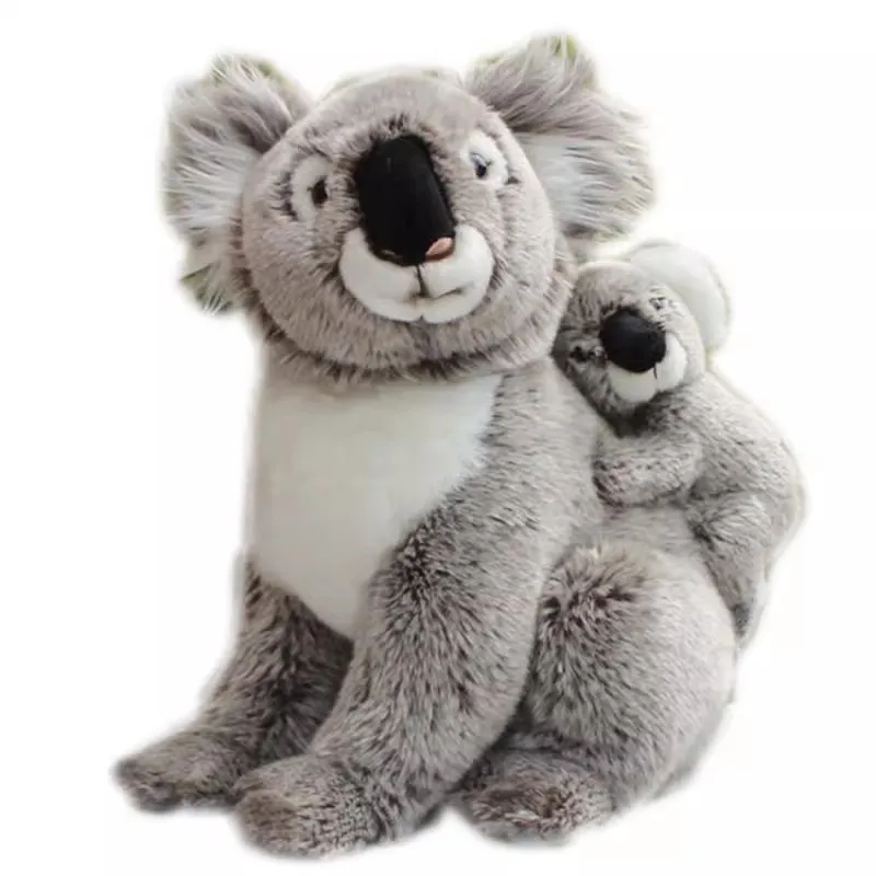 Simulation Animal Mother Son Koala Plush Toy Cute Soft Koala Doll Children's holiday Gift Girlfriend Decoration 16.1inch DY10225