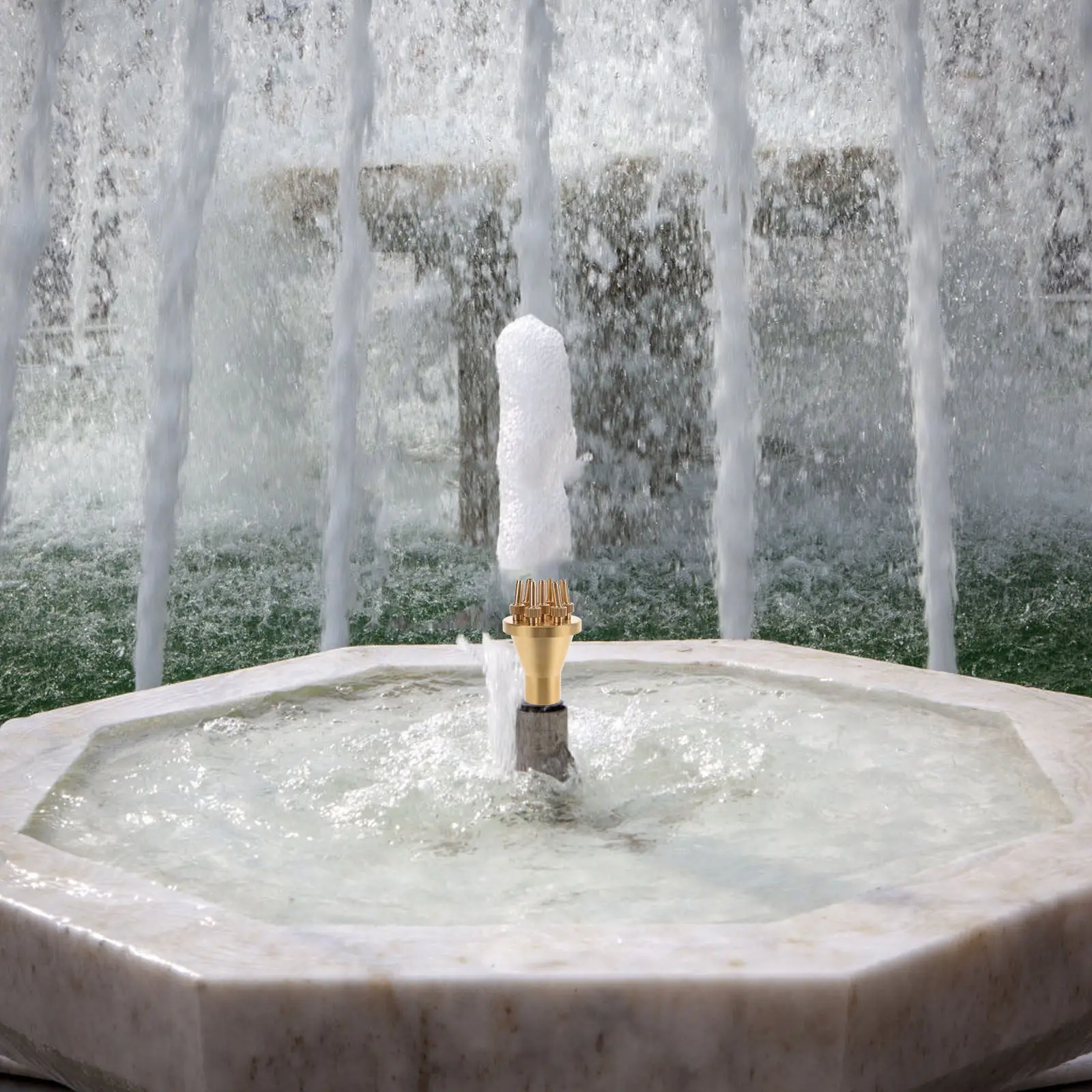 

Многоголовочный фонтанный распылитель из латуни премиум-класса для пруда, садовый фонтанный распылитель, сменная насадка для садового фонтана