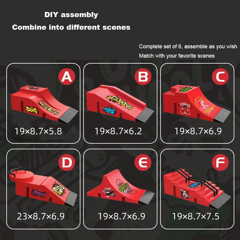 إصبع التزلج مكان خاص الدعائم المشهد الجمعية إصبع التزلج المنافسة مكان الإبداعية الأولاد اللعب الهدايا باردة #2