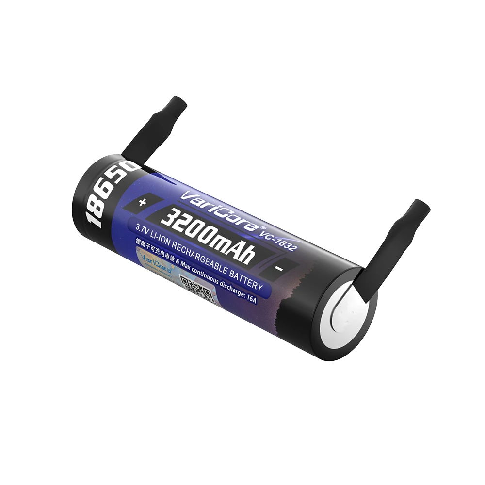 VariCore 3.7v 18650 Rechargeable Battery Li-ion 3200mA 20A Power Batteries DIY Nickel sheet for High drain devices