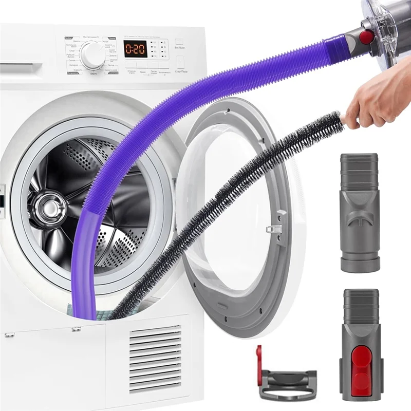 WHYY-5PCS طقم تنظيف فتحة التهوية للمجفف لدايسون V7 V8 V10 V11 V12 V15 V6 مرفق فتحة التهوية لإزالة الوبر للزوايا والفجوات