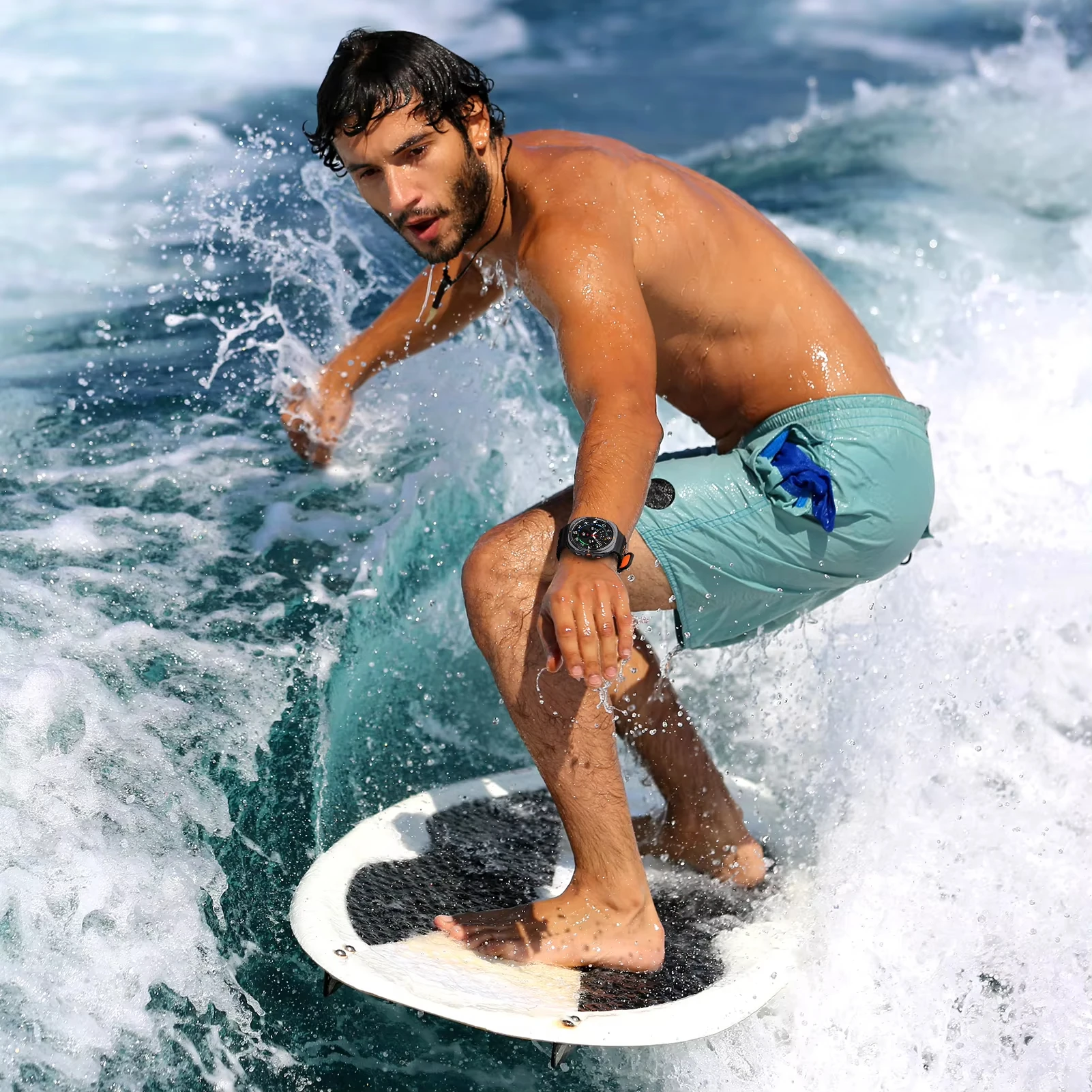 Bracelet océan pour Samsung Galaxy Watch 8 44mm 40mm classique 46mm Silicone sport respirant Correa Bracelet Galaxy Watch8 Bracelet