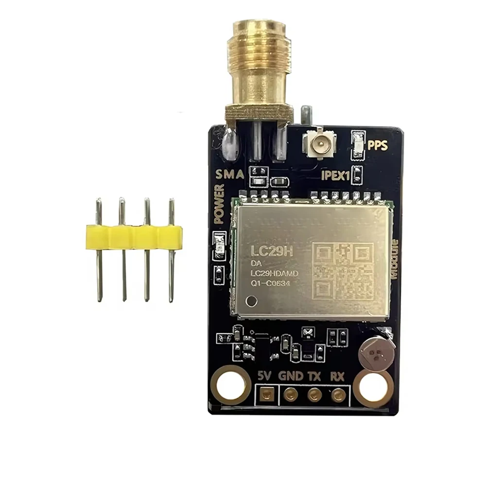 RTK Base Station Board LC29H Dual Band L1 L5 GPS Glonass Galileo High Precision Positioning Module Output RTCM Data