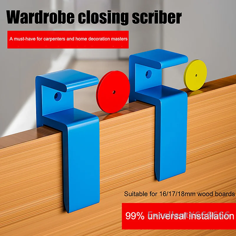 1PC Woodworking Carpentry Fixed Clamp Tool Wardrobe Board Closing Clip Jigsaw Wood Marking Fixture - Woodworking Jigs