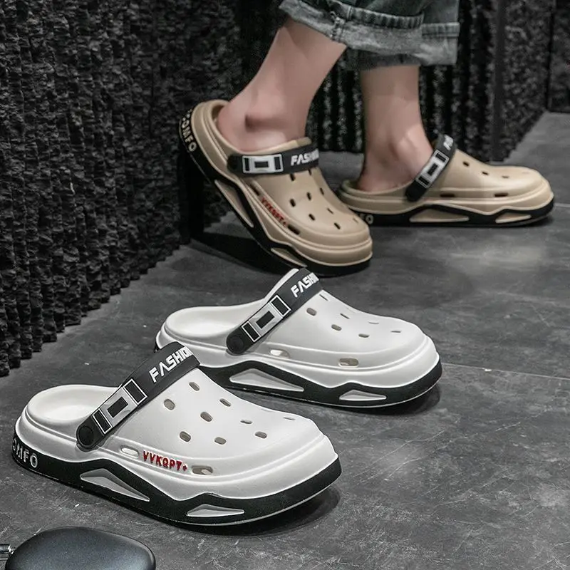 

New Breathable Sandals for Women Men Summer EVA Garden Clogs Shoes Outdoor Holes Beach Slippers Comfortable House Slides