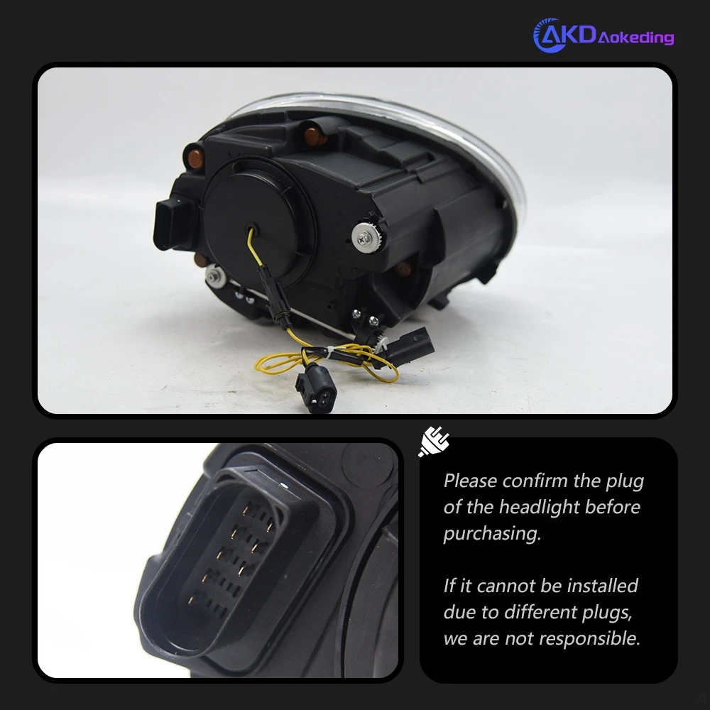 AKD Car Styling for VW Beetle Headlights 2013-2020 Beetle LED Headlight DRL Head Lamp LED Projector High Low Beam Accessories view 5