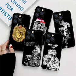 JOJO Villain Kira Yoshikage For Apple iPhone Case 15 14 13 12 11 Mini XS XR X 6S 6 Pro Max Plus Ultra Black Cover Phone Case