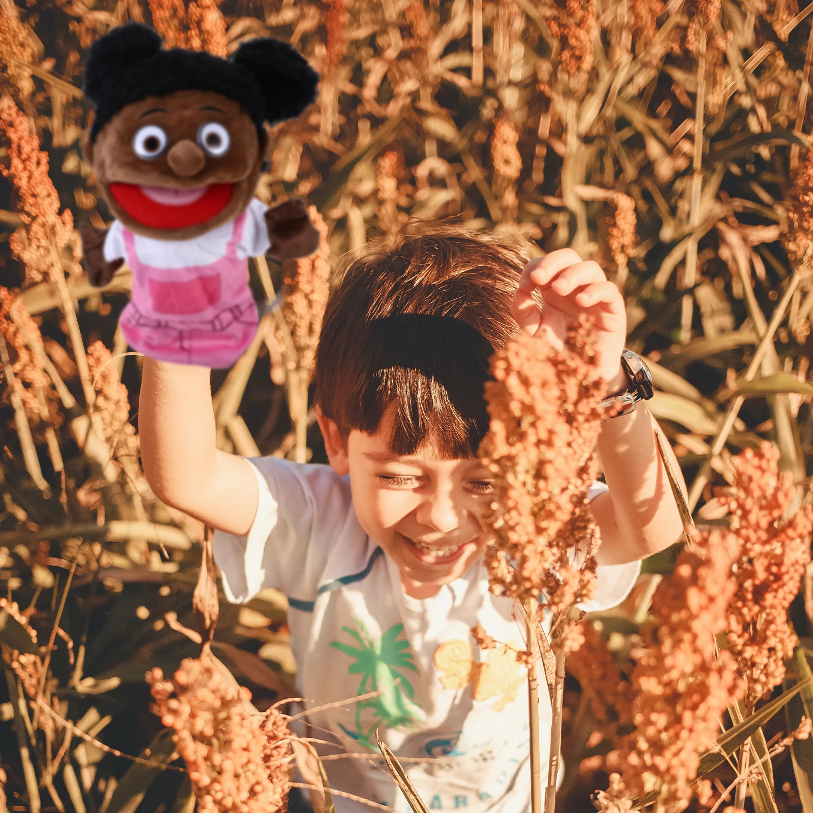 1pc Handpuppe Nettes Mitglied Weiche PP Baumwolle Pädagogische Kreative Figur Für Geschichtenerzählen Interaktive Leistung