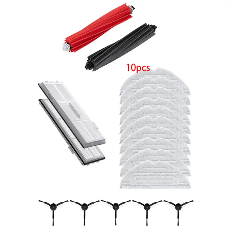 Robolock S8 PLUS S8+S8 Pro New Roller Main Brush Hepa Filter Side Brush New Mop Cloth for New Vacuum Cleaner