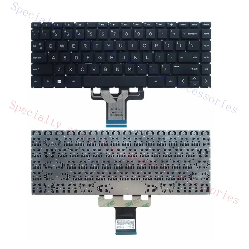 US/RU/UK/FR Keyboard For HP Pavilion 14-CC 14-BD 14-CB 14-DA 14-CD 14-M TPN-Q188 Q190 Q207 W125 W131 14S-DR 14-FR 14-DQ 14-FQ Ke