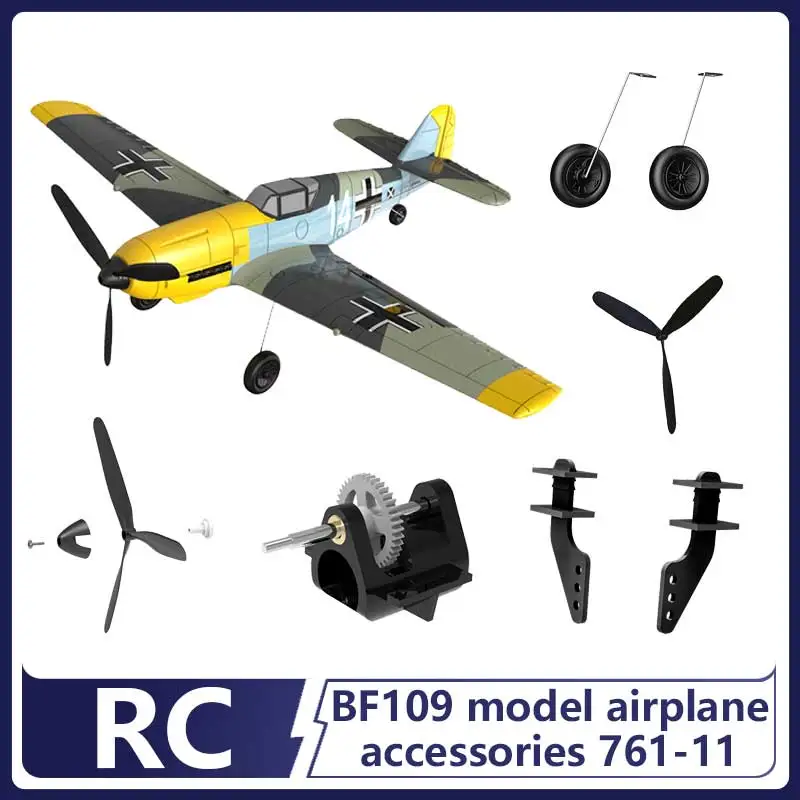 

Volantexrc Bf109 Rc Aircraft Propeller 761-11 Spare Parts With Adapter And Screw Replacement Accessory For Rc Aircraft Hobbyists