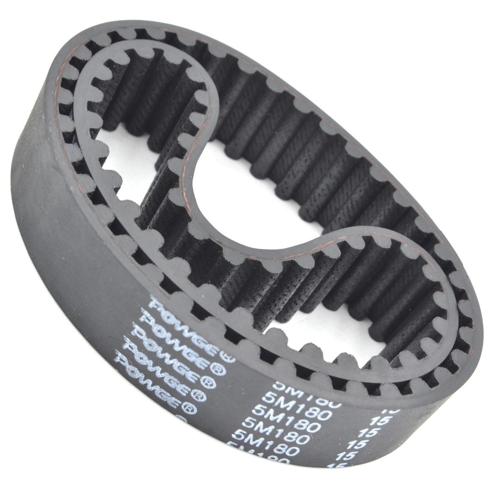 POWGE HTD 5M Timing belt Lp=120 150 170 175 180 185 190 195 200 205 210 215 220 225 230 235 240 245 Width 9-30mm HTD5M Rubber