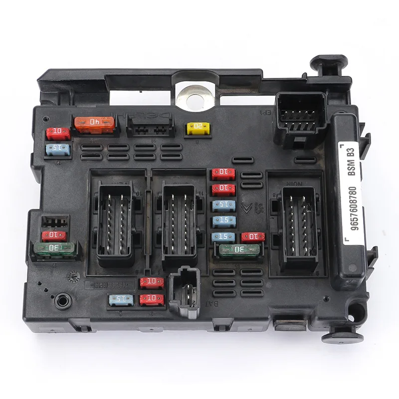 Módulo de caja de fusibles BSM B3 para Peugeot 206 207 307 Partner Citroen C2 C3 C5 Berlingo Xsara piezas de coche 9657608780 9657573680