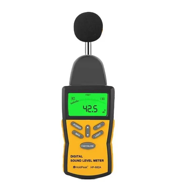 

HP-882A Portable Noise Tester Decibel LCD Noise Measuring Instrument Sound Level Meter Professional Sound Detection Tool