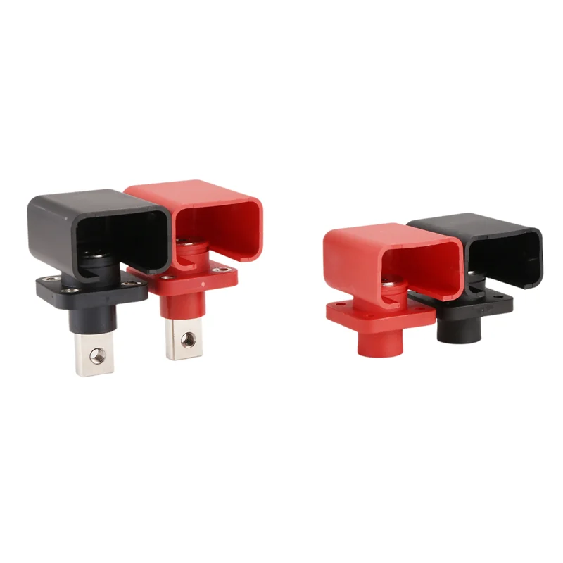 

F-T 200A Allcopper Lithium Battery Terminal Block High Current Energy Inverter Plug Wall Mounted Type Storage Connector 4PCS