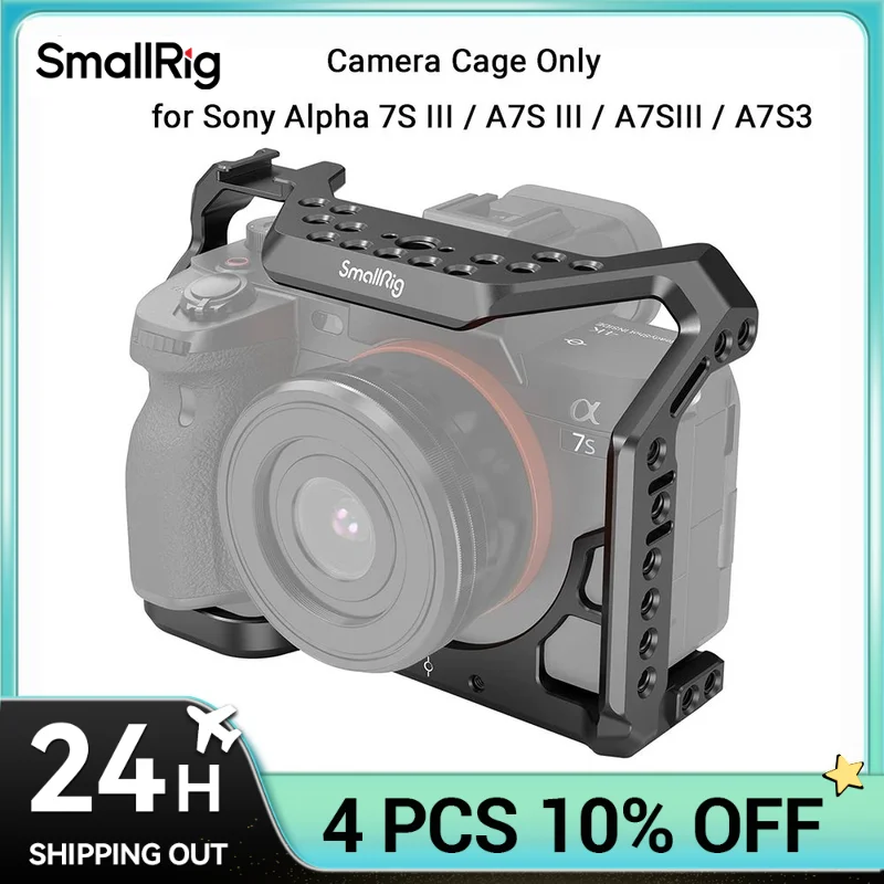 SMALLRIG Camera Cage Only for Sony Alpha 7S III / A7S III / A7SIII / A7S3 Formfitting Full Cage with 1/4\