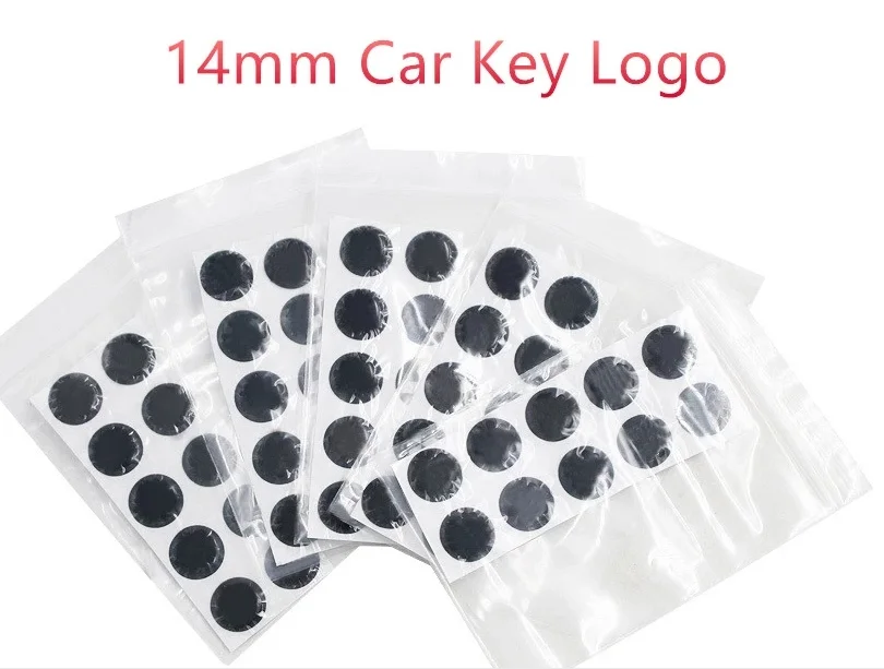 10pcs/lot 14MM Car Remote Key Gel Logo Epoxy Sticker For KEYDIY KD/Xhorse VVDI /JMD Remote For car key remote