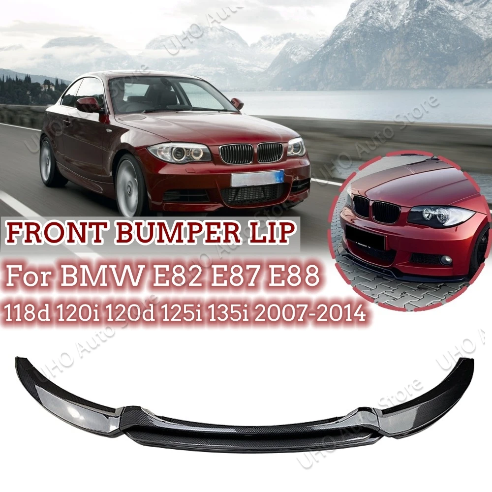 Front Bumper Lip Diffuser Splitter Spoiler For BMW E82 E87 E88 118i 120i 120d 123d 125i 125se 128i 135i 2007-2013 Tuning BodyKit