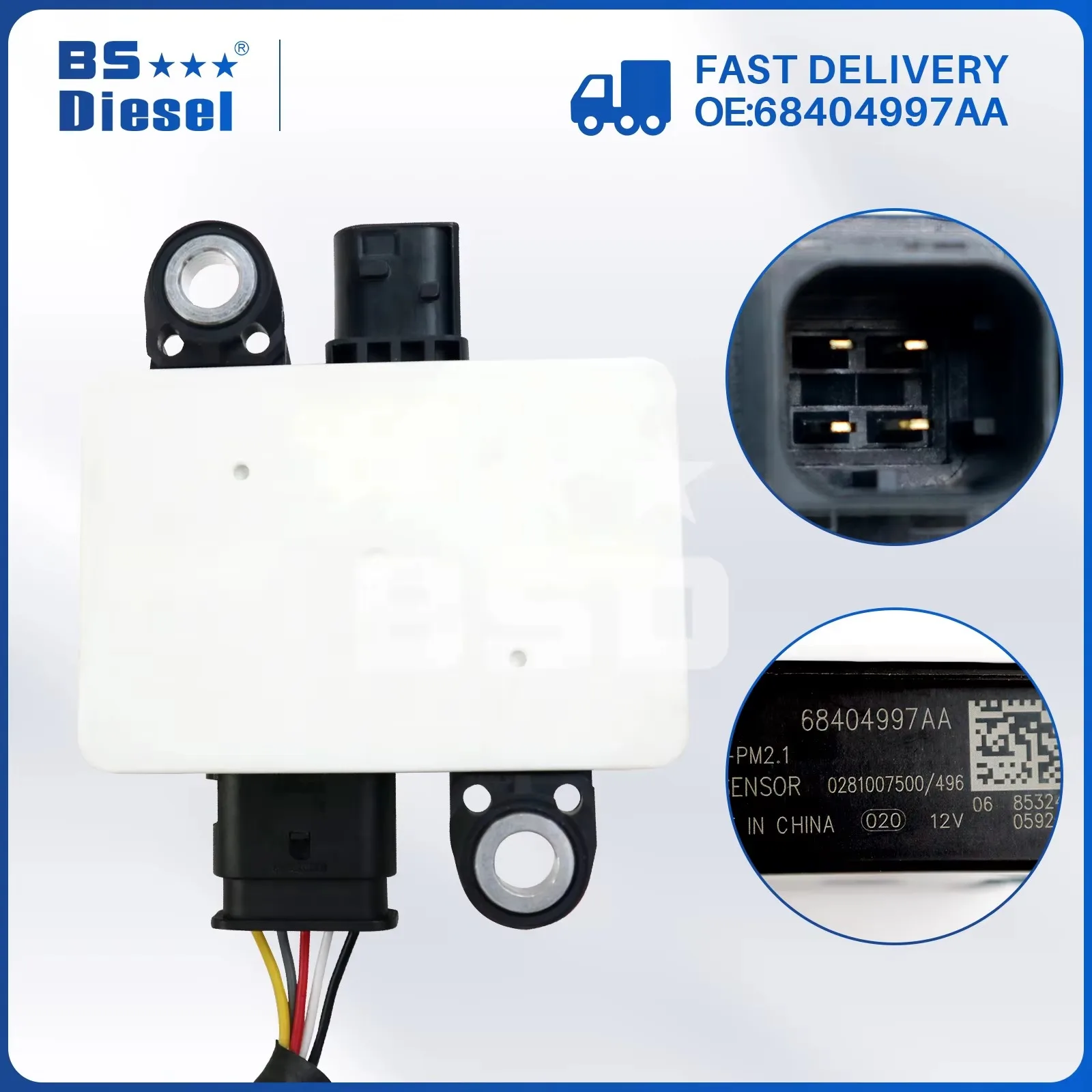Auto Spare Parts New Particulate Matter PM Sensor 68404997AA for Dodge Ram 2500 3500 4500 5500 Pickup Trucks