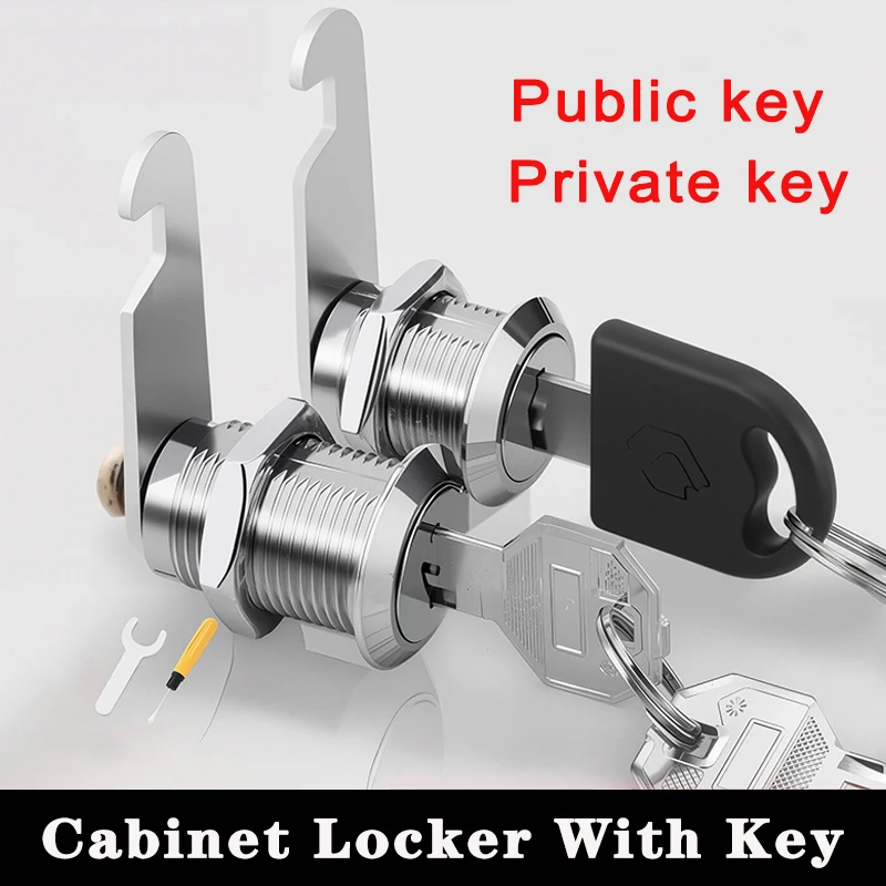 5/20 Sets Drawer Cabinet Lock With Keys Furniture Hardware for Tool Box Locker 16MM/20MM/25MM/30MM fechadura