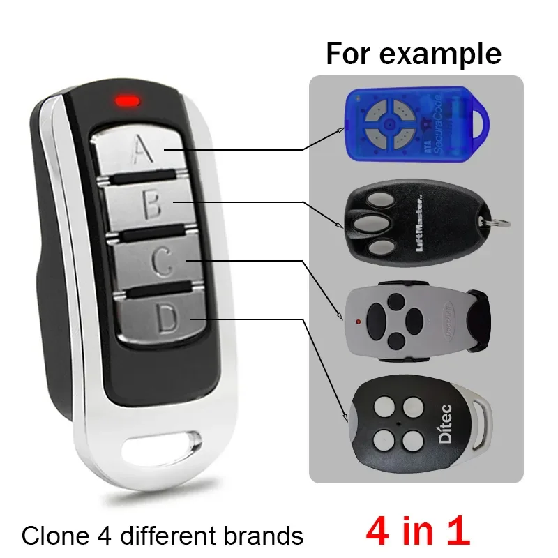 NewGarage Door Remote Control Duplicator 287MHz-868MHz Multi-Frequency Code Grabber Clone Gate Remote Control Garage Door Opener