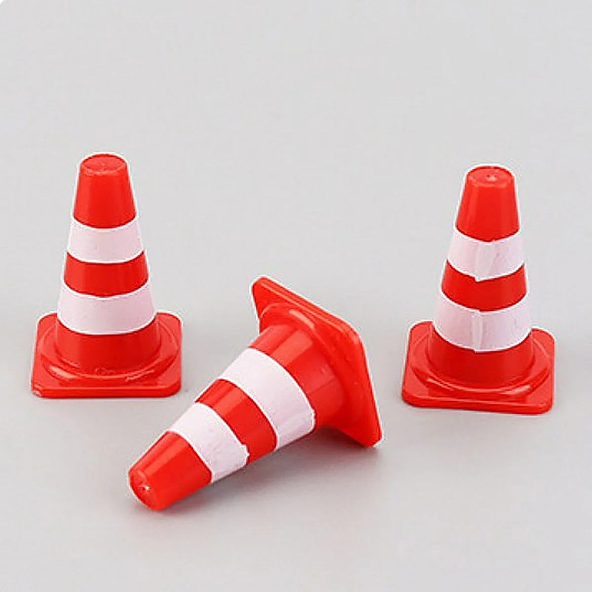 10pcs Mini Traffic Signs Roadblock Toy for Kids Construction Car Theme Party Traffic Cone Sport Training