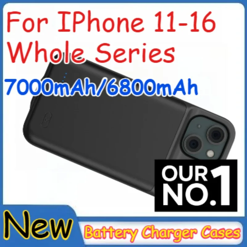 

For IPhone 13 Pro Max 13 Mini Charging Case for IPhone 11-16 Whole Series Portable Power Bank Charger Cover