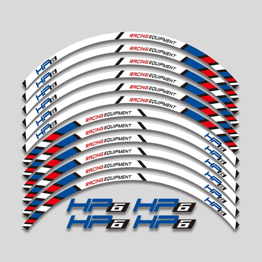 

For BMW HP4 HP6 hp 4 6 S1000RR S 1000RR Motorcycle Accessories Rim Wheels Hub Stickers Reflective Stripe Decorate Decals Tape