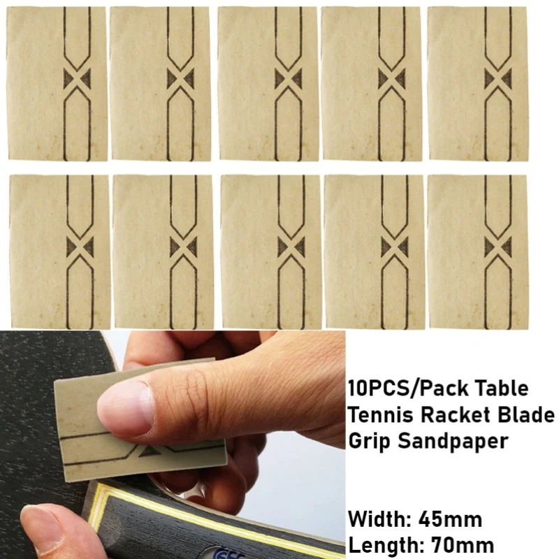 10PCS/Pack Table Tennis Racket Blade Grip Sandpaper Specifically for Racket Polishing,Ping Pong Paddle DIY Sanding Tool