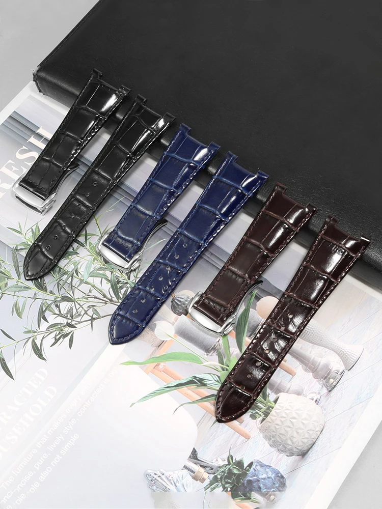 Applicable Constellation Series 131.13 Ultimate Observatory Replacement Leather Watch Strap with Blue Notch