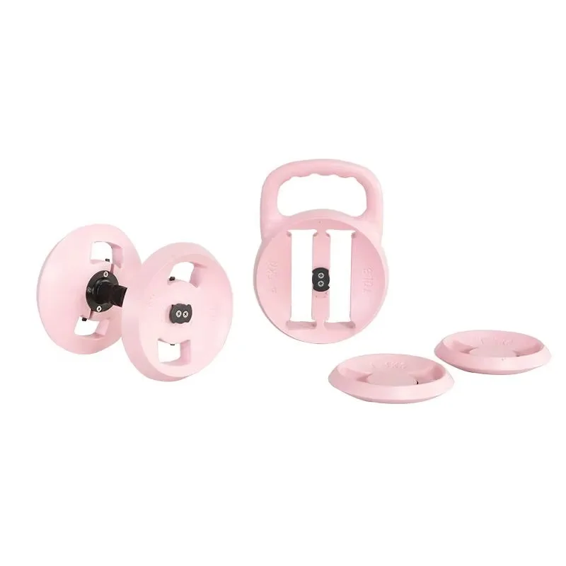 مجموعة دمبل كيتل بيل قابلة للتعديل بشعار مخصص - معدات لياقة بدنية متعددة الوظائف لتدريب قوة المنزل وصالة الألعاب الرياضية