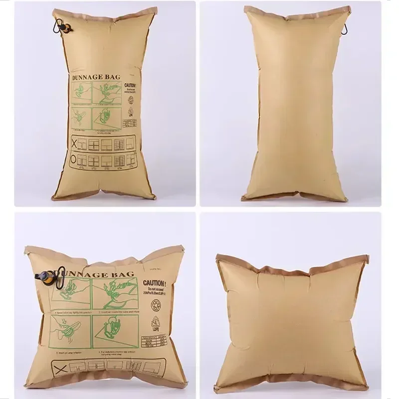 Container Inflatable Bag Buffer Yellow Kraft Paper Transport Airbag Collision Avoidance Stress Resistance Air Cushion Fill Bags