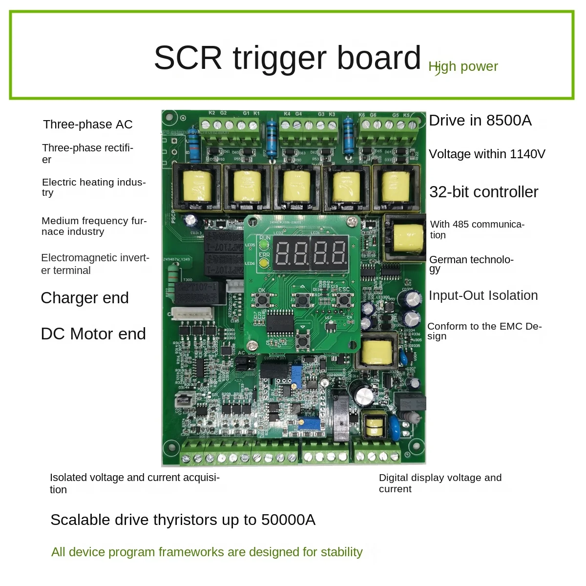 Silicon Trigger Panel Controlled Silicon Voltage Regulation Rectifier Module Electric Regulator Power Adaptor Power Controller