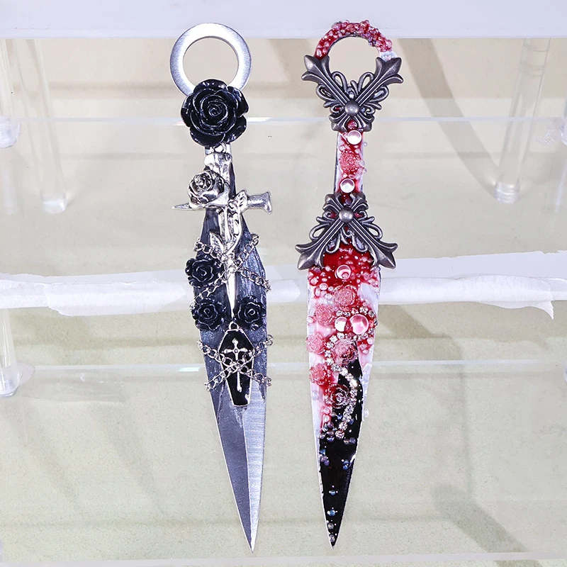 Best Dark Gothic style kunai utility knife finished product birthday Hanfu pendant decoration desktop