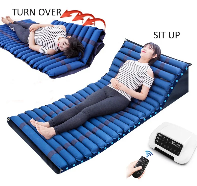 High-end Multiple Functions Turn Over Sit Up Alternating Massage Anti Decubitus Inflatable Air Mattress Patients Nursing Care