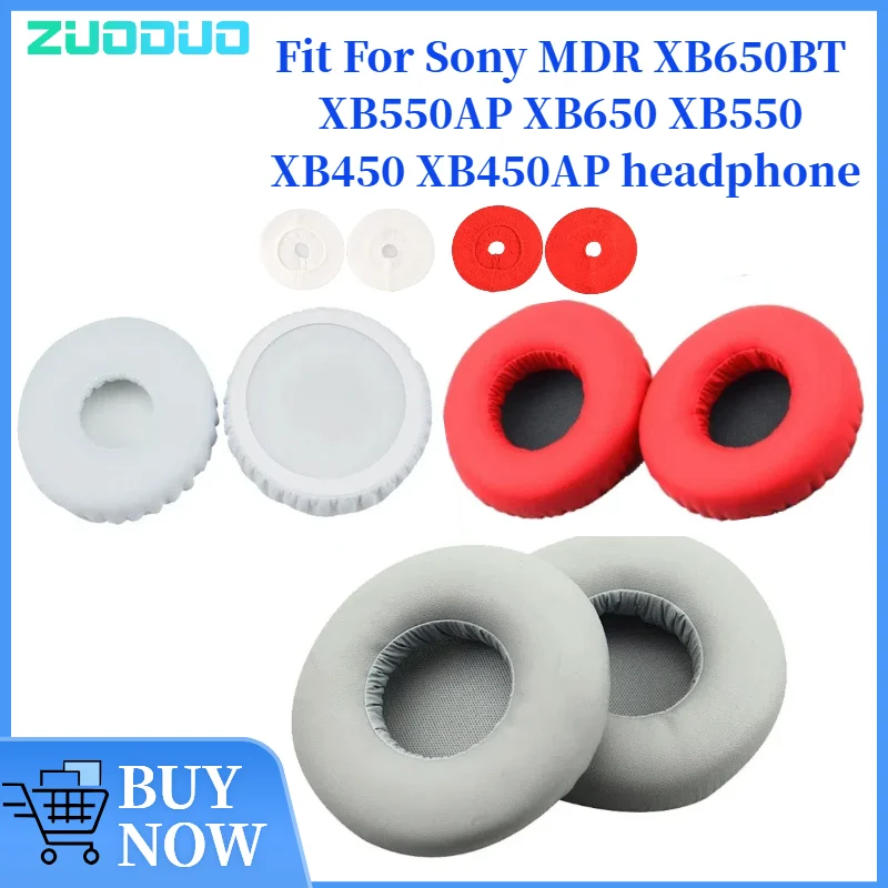 

ZUODUO Replacement Earpads For Sony MDR XB650BT XB550AP XB650 XB550 XB450 XB450AP Ear Cushion / Headphone Ear Pad