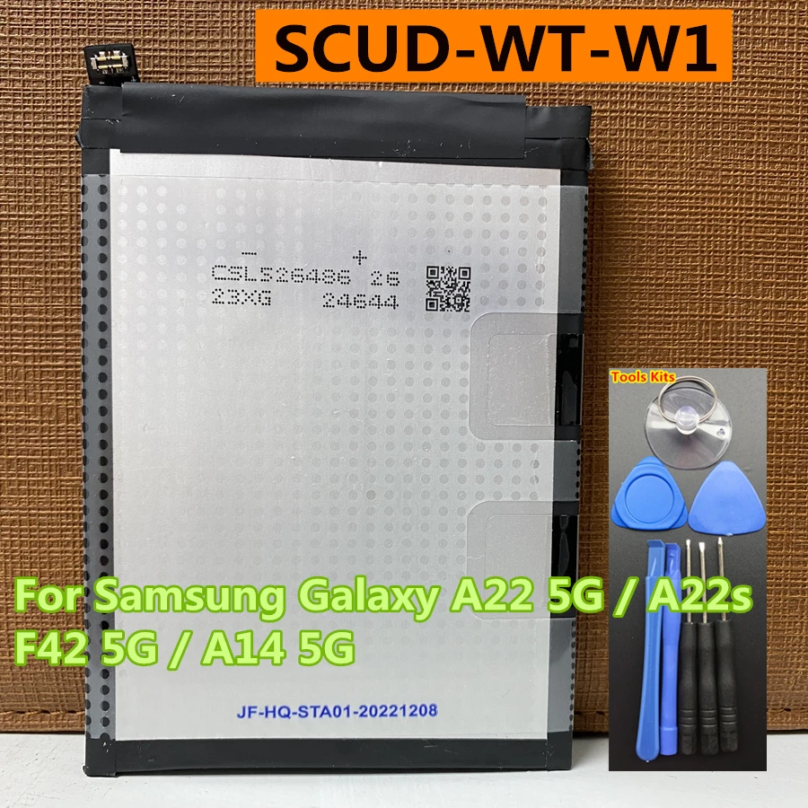 4900mAh SCUD-WT-W1 for Samsung Galaxy A22 SM-A226B/DS SM-A226L Buddy A22s SM-A226 F42 A14 5G A04 M04 A04e Replacement Battery