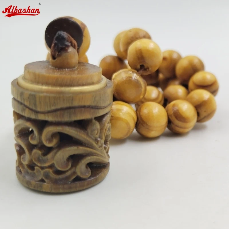Tasbih Beech and OUD and sandalwood 33 prayer beads handmade misbahah ramadan Eid gift