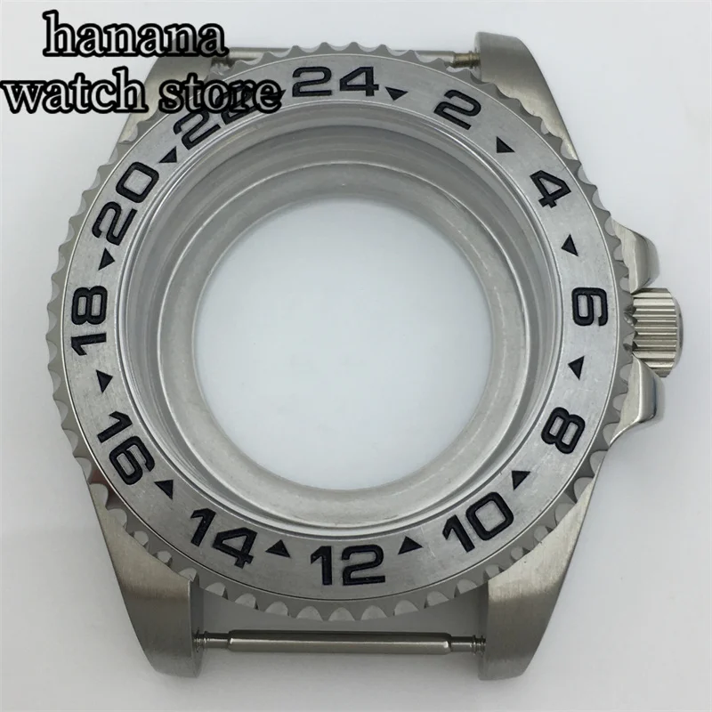 BLIGER 43mm Diving silver case Sapphire glass for NH35 NH36 NH34 ETA2824 2836 Miyota8215 mingzhu DG2813 3804 PT5000 movement