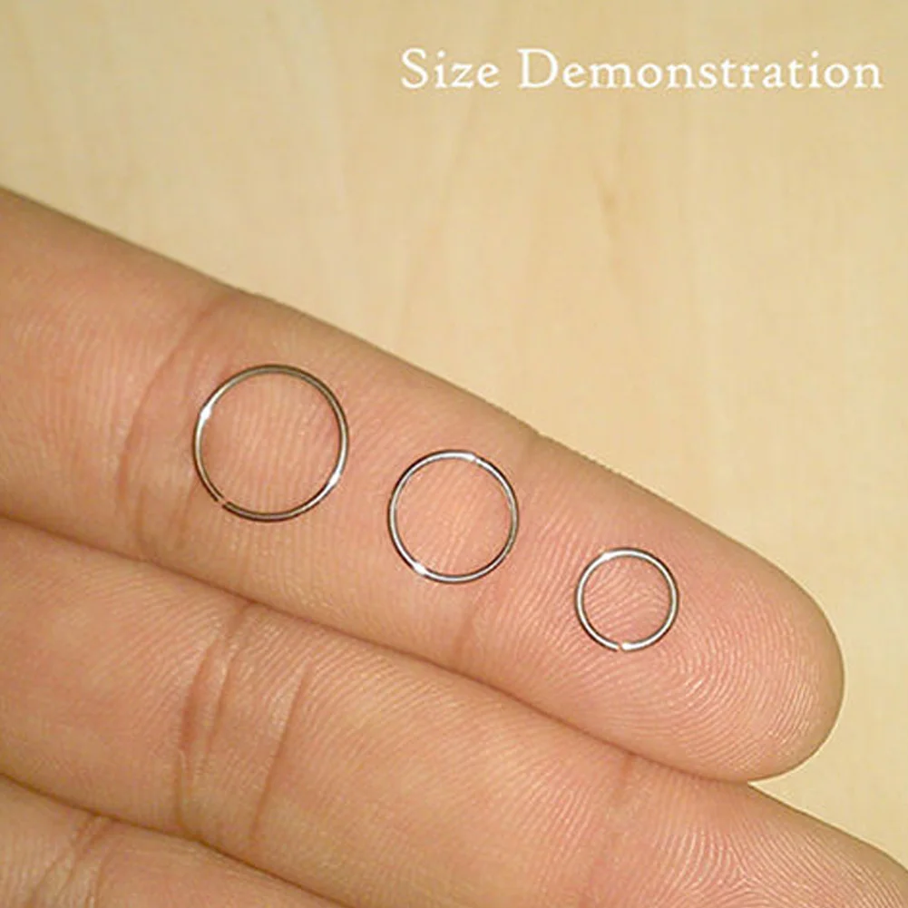Fake Septum Clicker Nose Ring Fashion Stainless Steel Body Jewelry Piercing Suspension Clip for Women