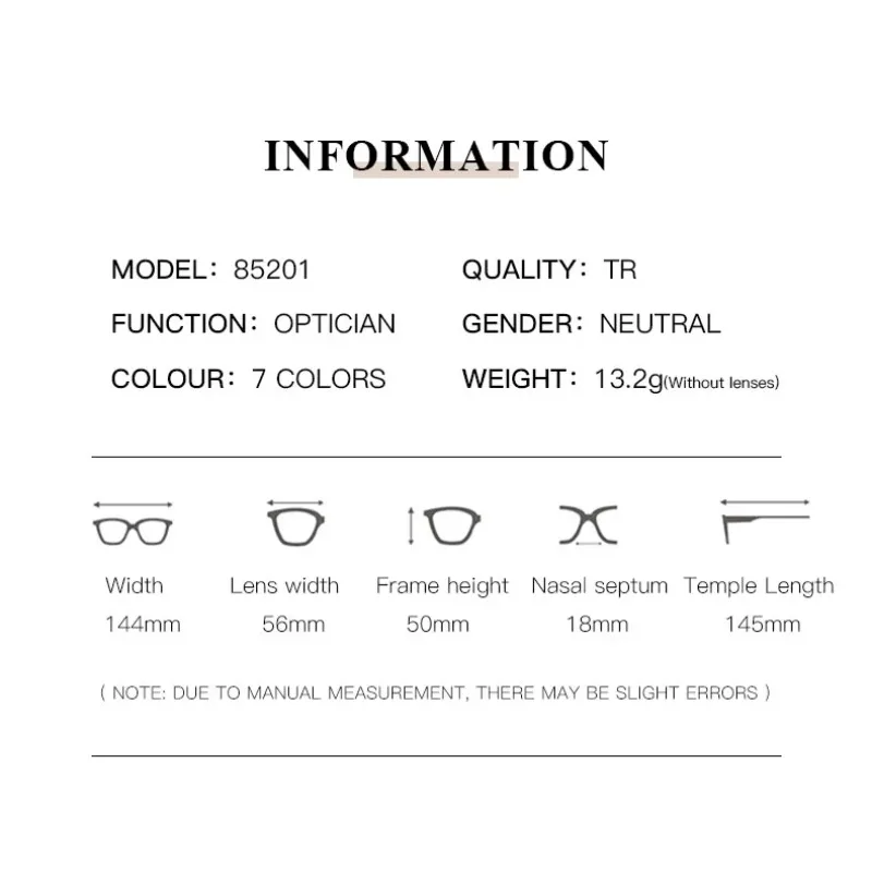 Myopie-Brille, fertige Anti-Blaulicht-Brille für Erwachsene, ultraleichter Brillenrahmen mit Grad 0 ~ -4,0 – Detail 7