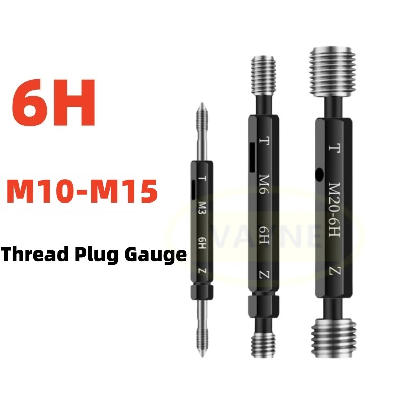 

1PCS 6H M10-15 Steel Mer-cury Gage Metric Fine Thread Plug Gauge High Quality wholesale M10M11M12M13M14M15